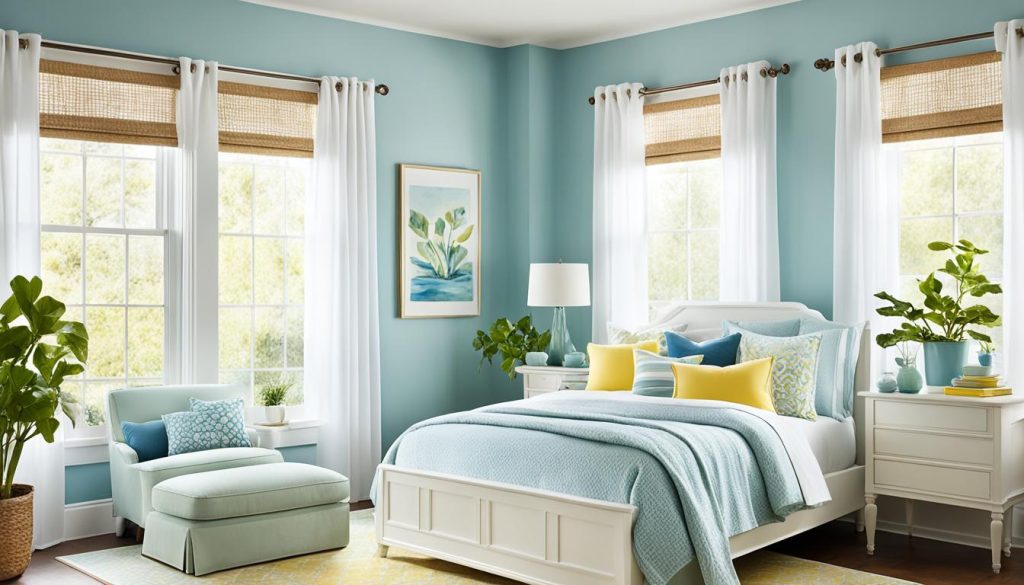 Light and airy bedroom colors