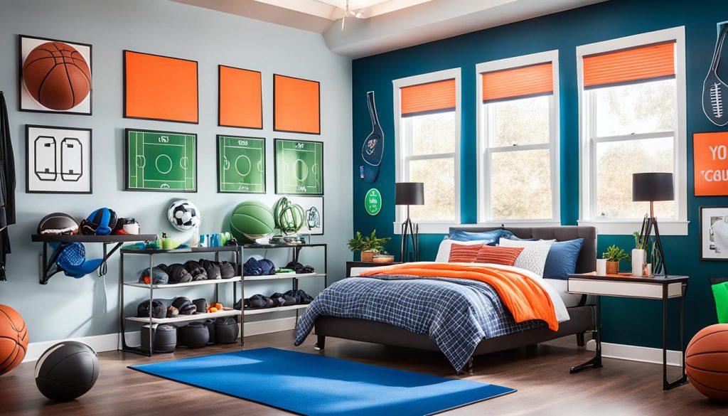 Lighting solutions for athletic bedrooms