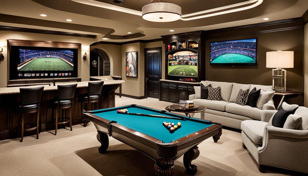 Luxurious game room seating