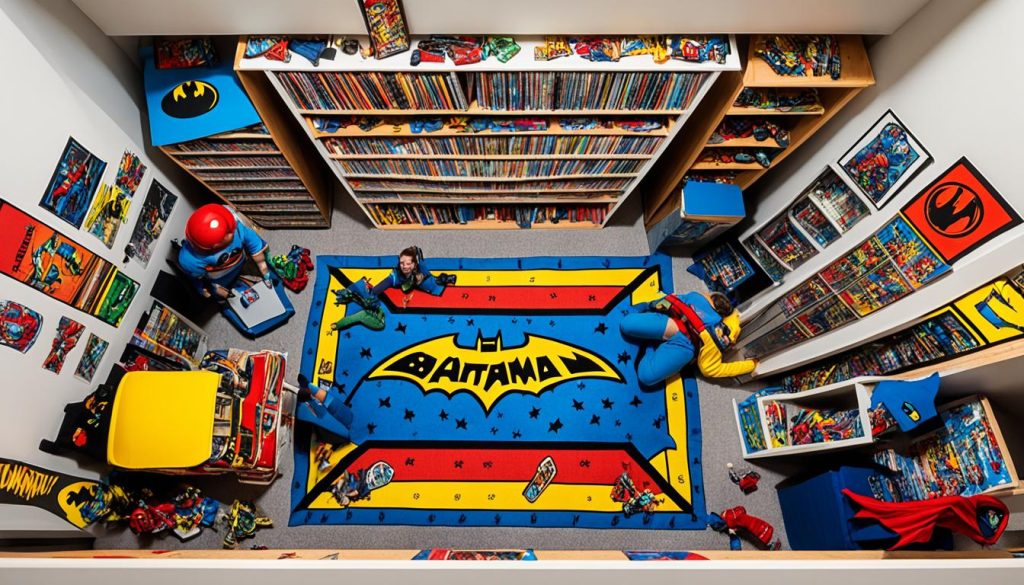 Measuring room for superhero bedroom decor