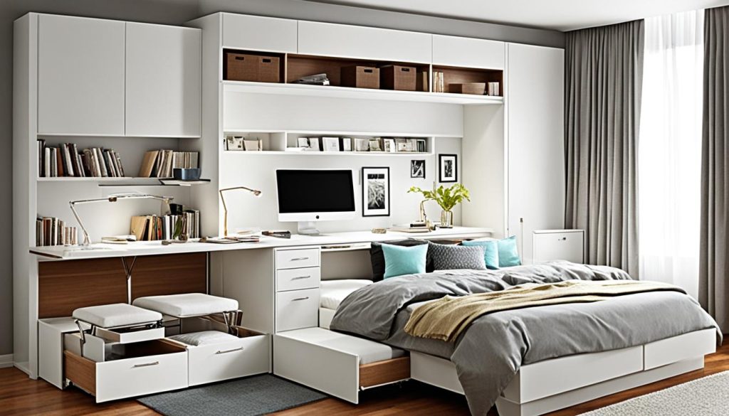 Multifunctional bedroom furniture