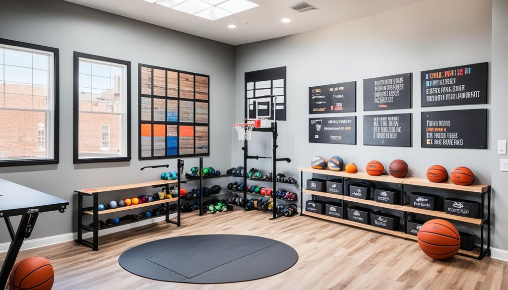 Multifunctional furniture for athletes' rooms