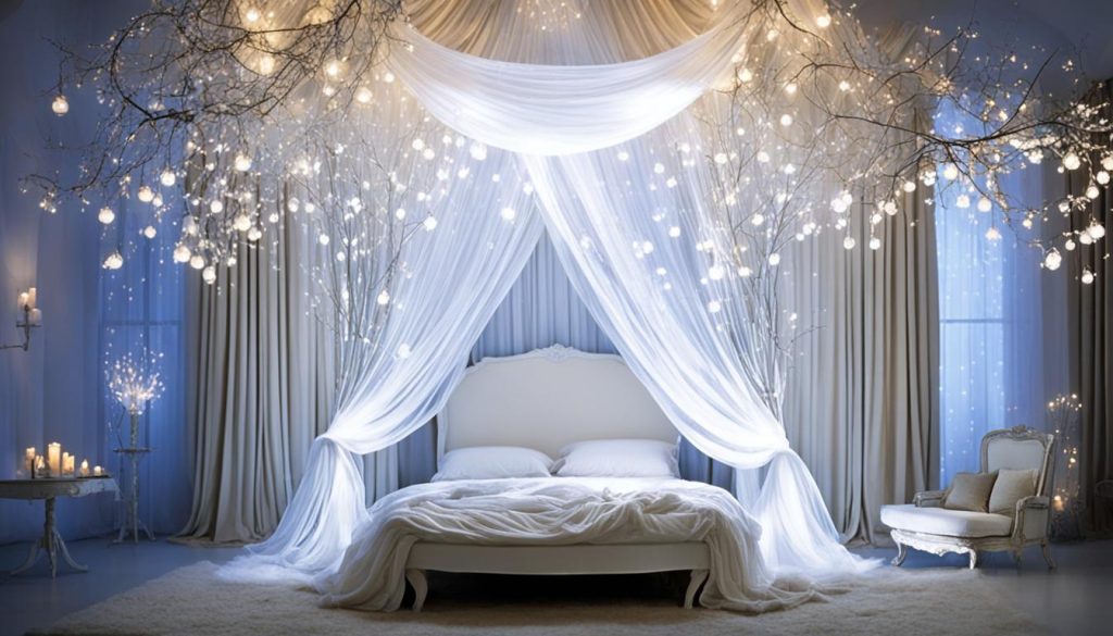 Mystical lighting in whimsical bedroom designs