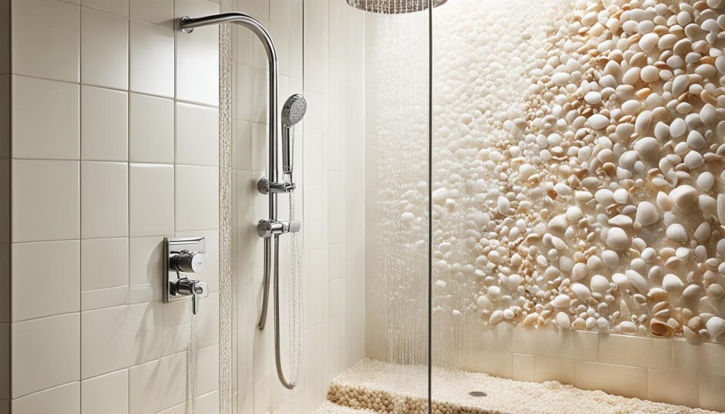 Natural light in beachy shower enclosures