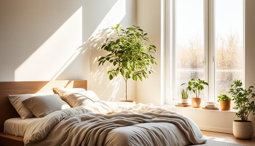 Natural light in small bedroom