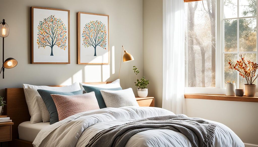 Natural light in small bedroom