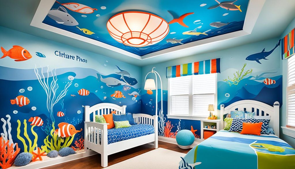 Ocean-inspired kids room