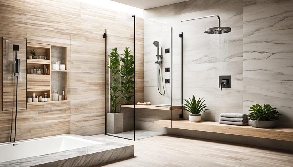 Personalized minimalist shower design