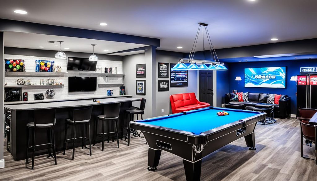 Planning garage game room design