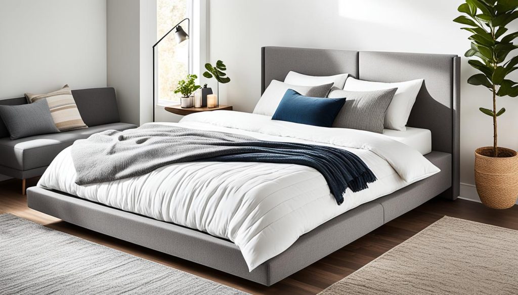 Platform bed with built-in storage