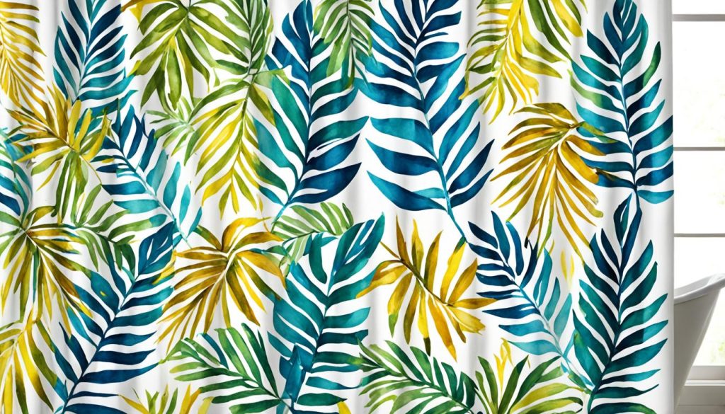 Popular tropical shower curtain designs