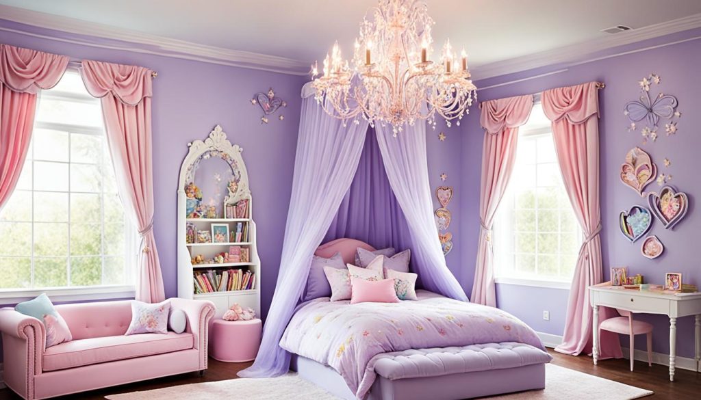 Princess-themed girls' game room