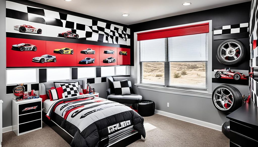 Race car bedroom design