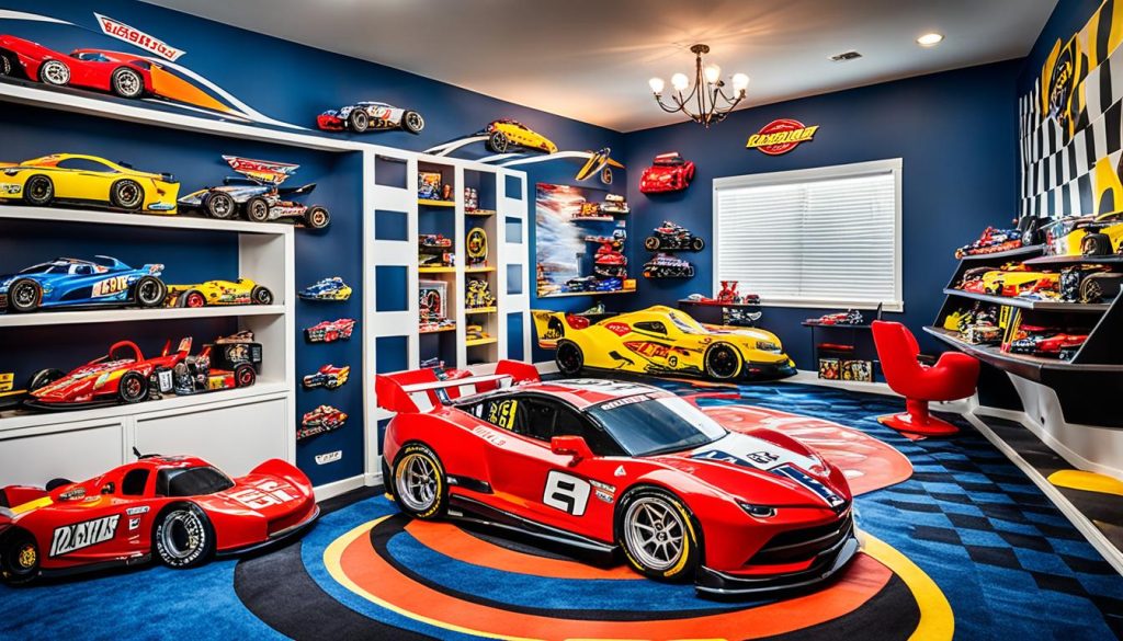 Race car bedroom stimulating imagination