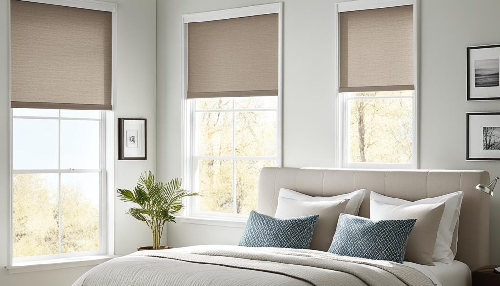 Roller shades for window coverings