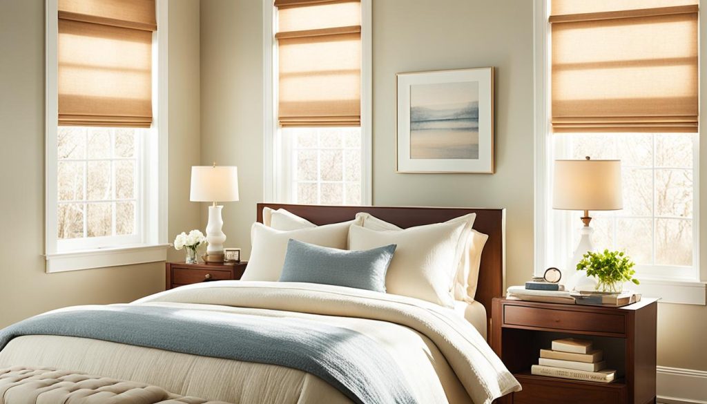 Roman shades for small bedroom windows