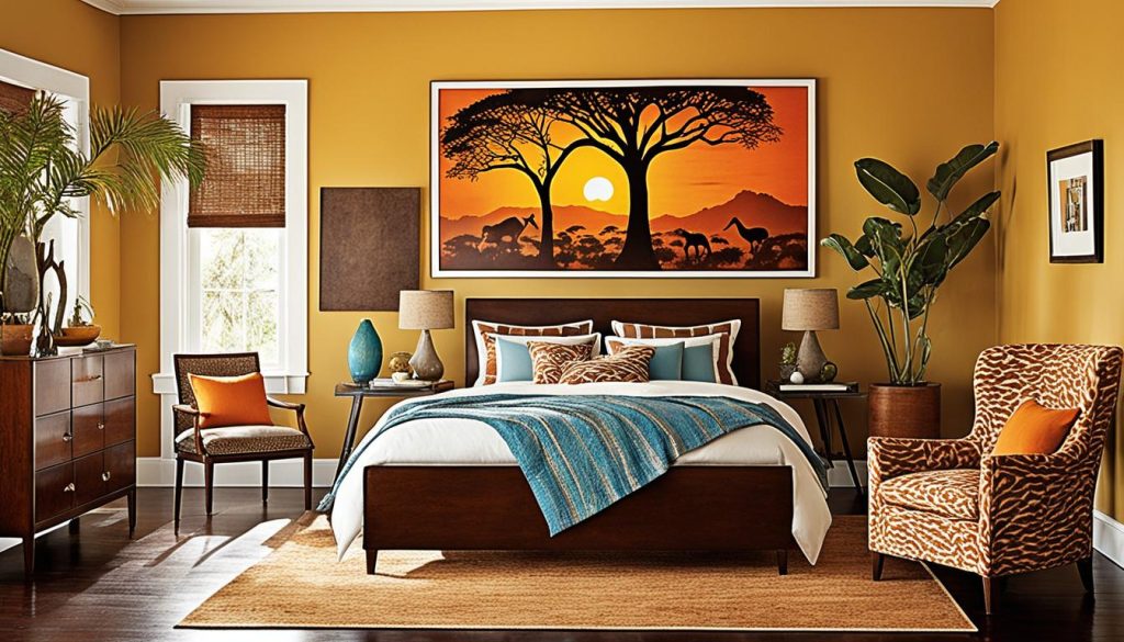 Safari color palette for boys' bedroom