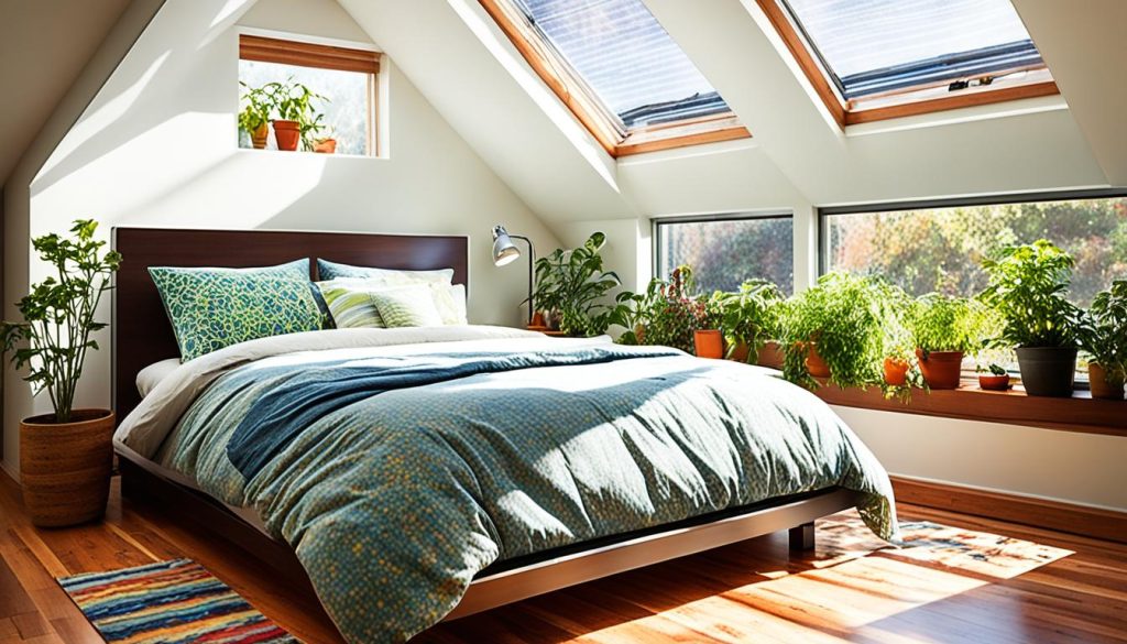 Skylight and solar tube lighting solutions for small bedroom design