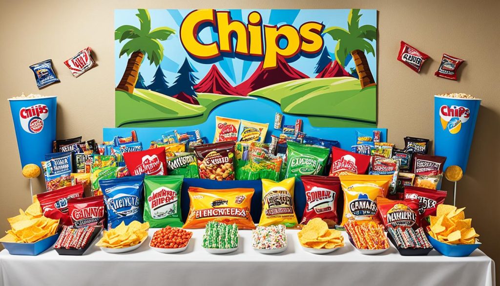 Snack station in gaming den