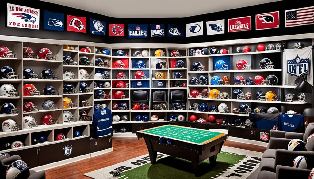 Sports-themed fan cave