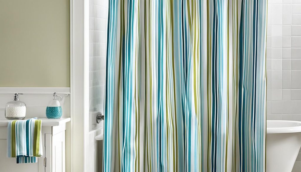 Striped shower curtain designs