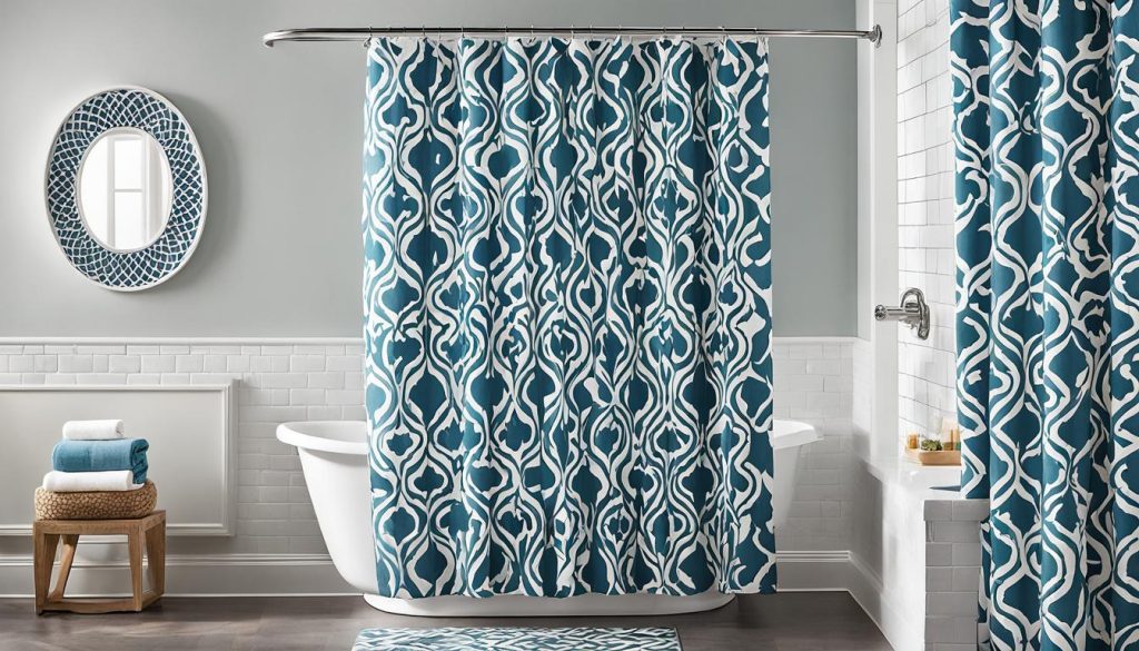 Stylish bathroom makeovers with decorative shower curtains