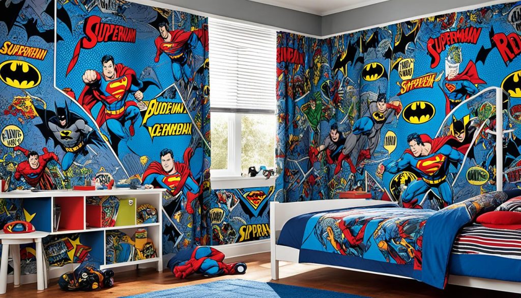 Superhero wallpaper and paint ideas