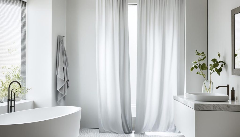 Trending minimalist shower curtains