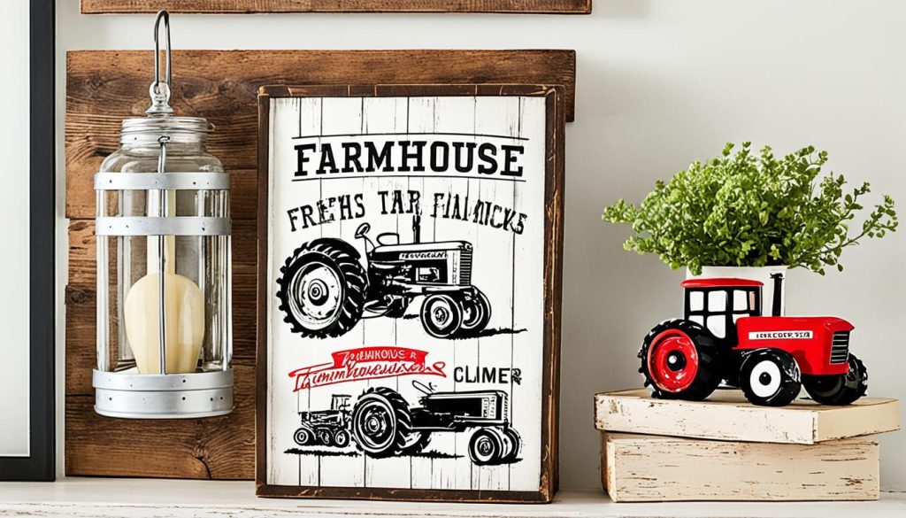 Wall art and decor for country-themed boy's room