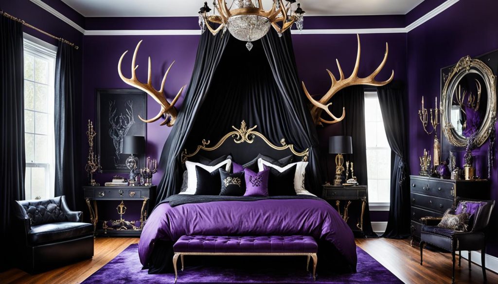 Whimsigoth bedroom design