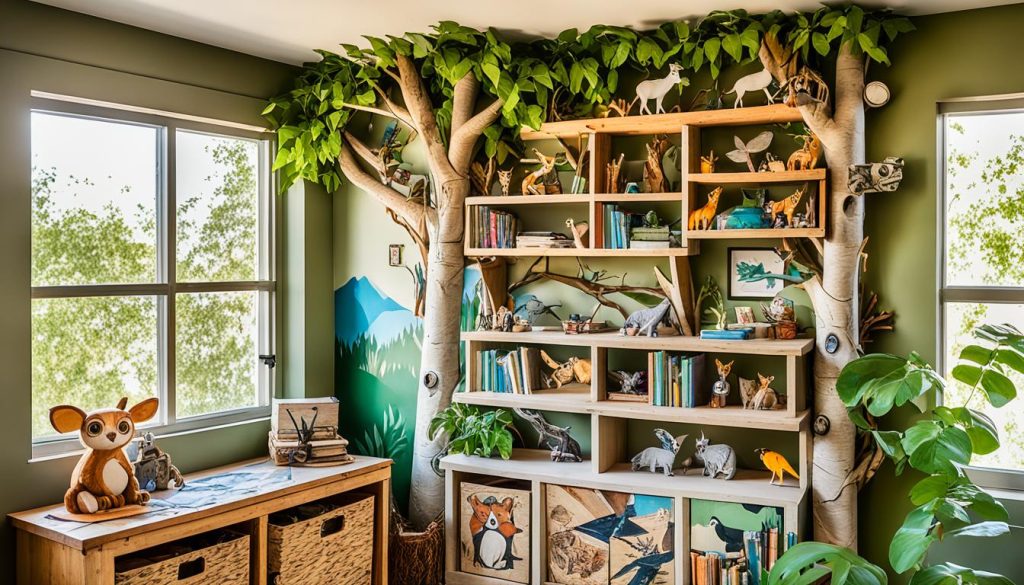 Wild storage solutions for boys bedroom