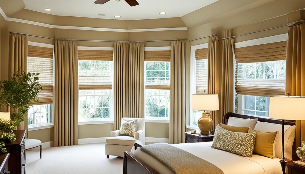 Window treatments for small bedroom design