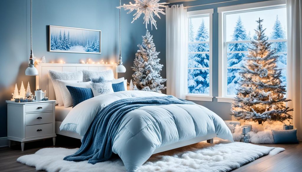 Winter themed bedroom