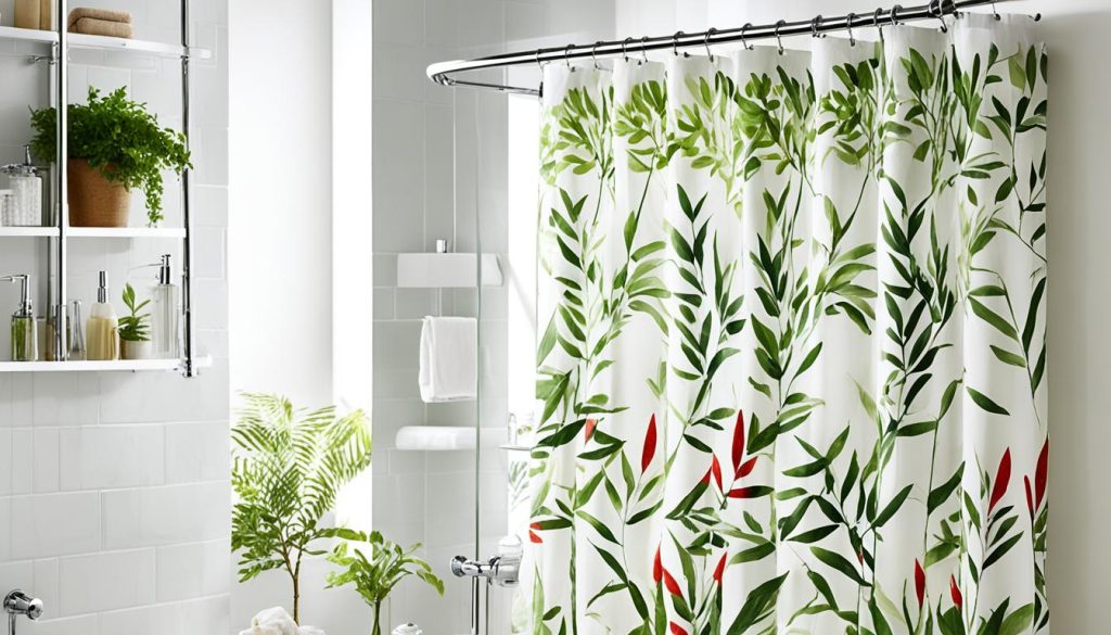 affordable botanical shower curtains