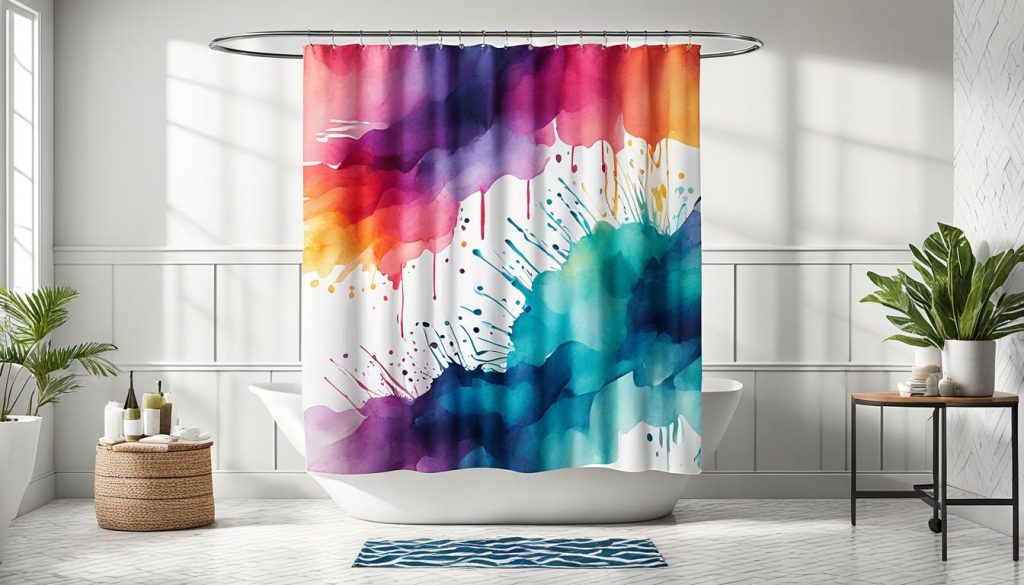 artistic shower curtain patterns