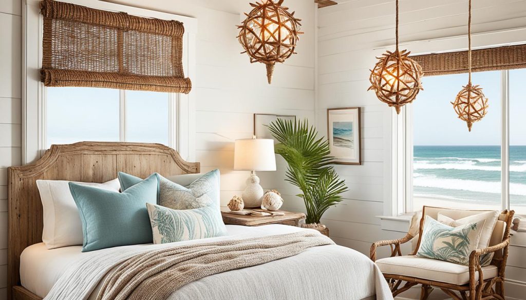 beach bedroom decor lighting