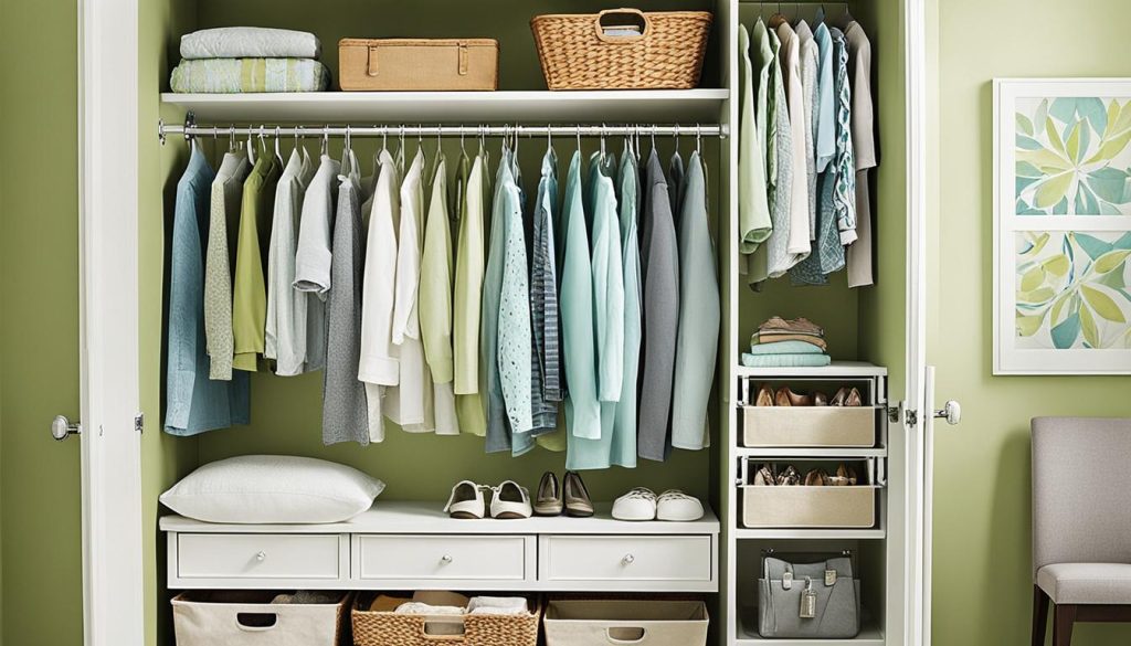 bedroom closet organization