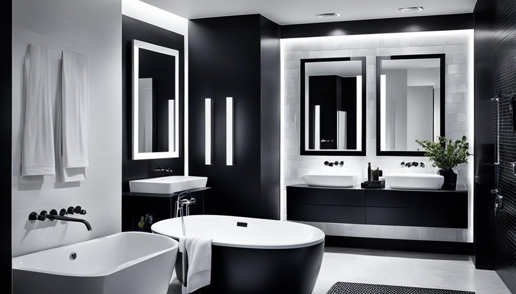 black and white lighting design