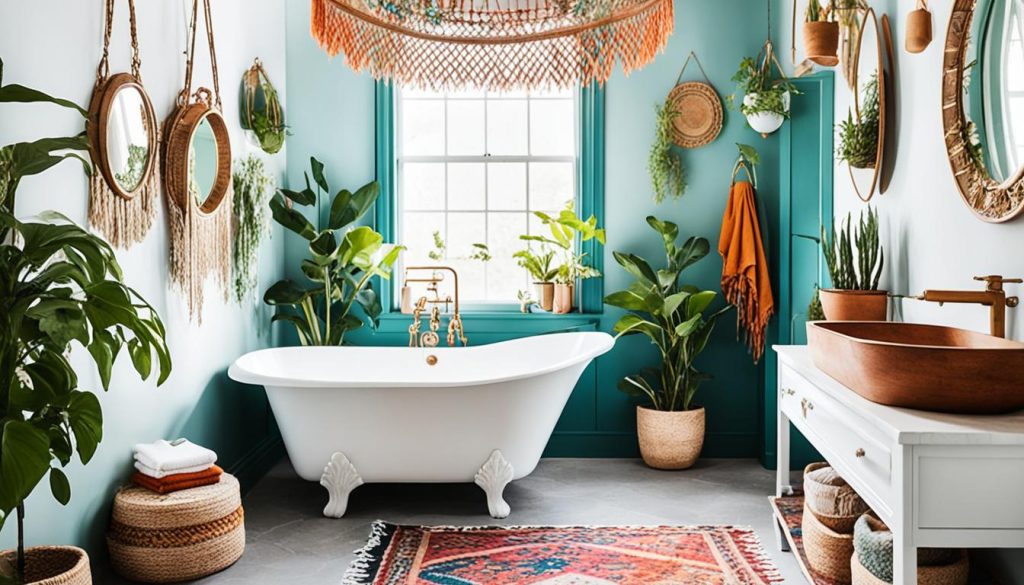 bohemian bathroom decor