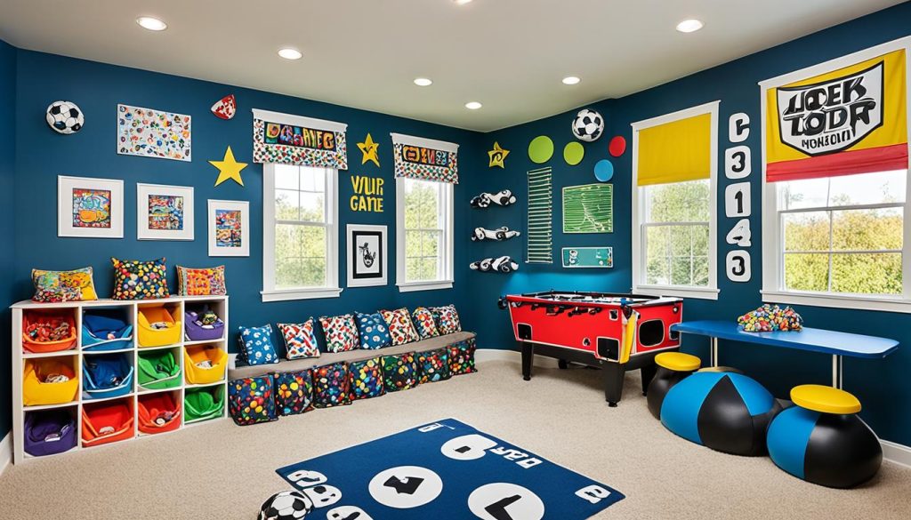 colorful playroom decor