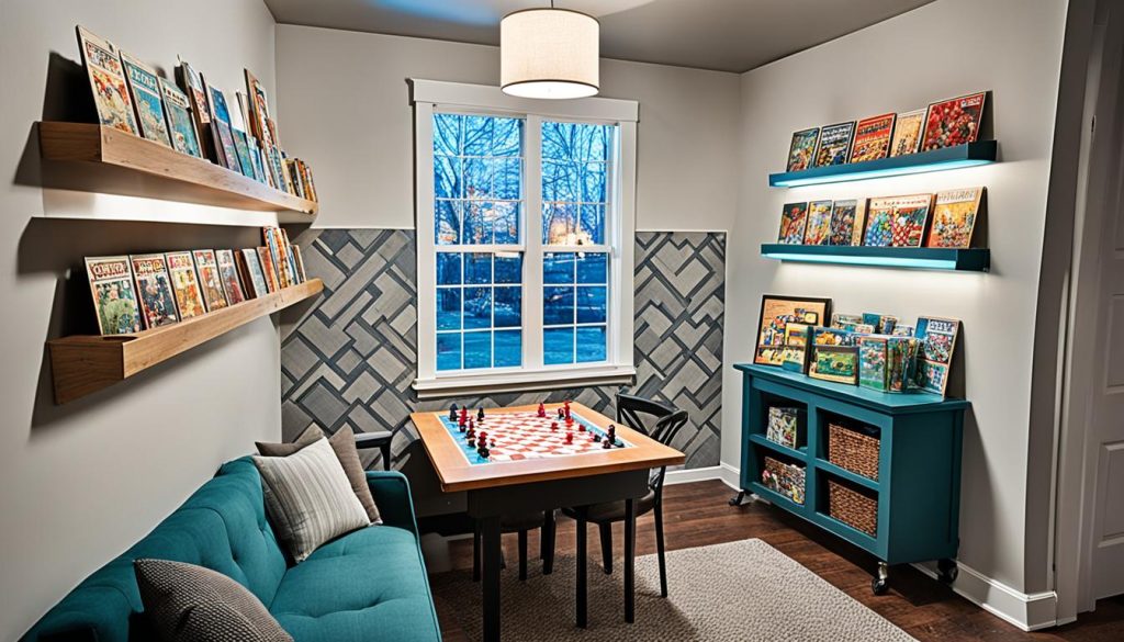 cozy corner for board games