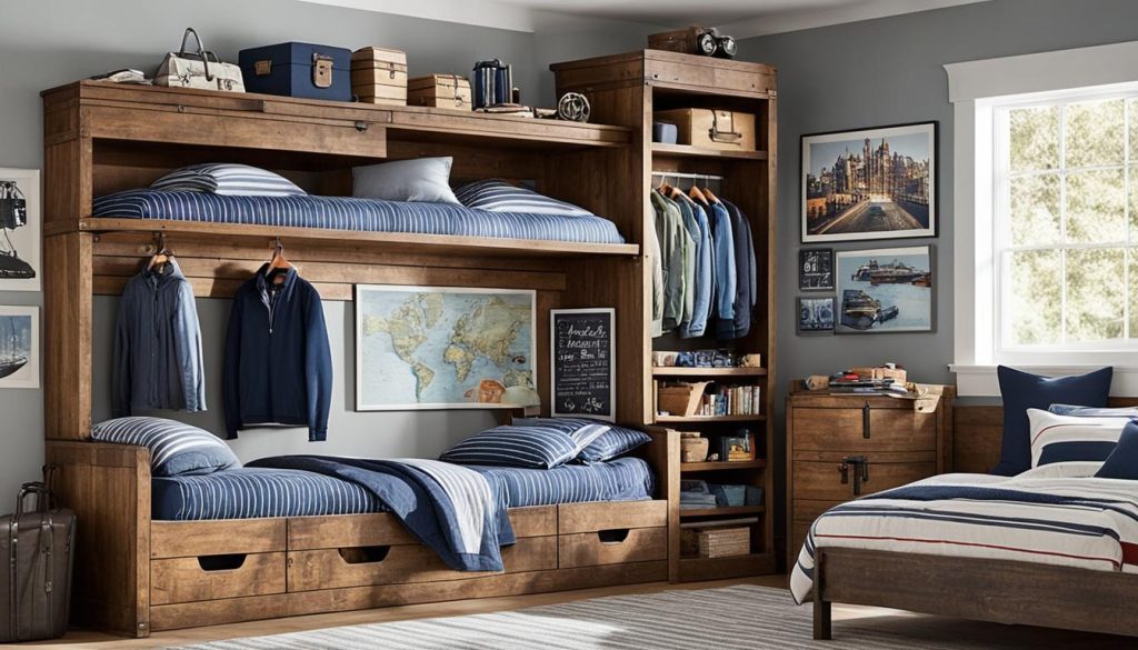 functional boys bedroom storage solutions