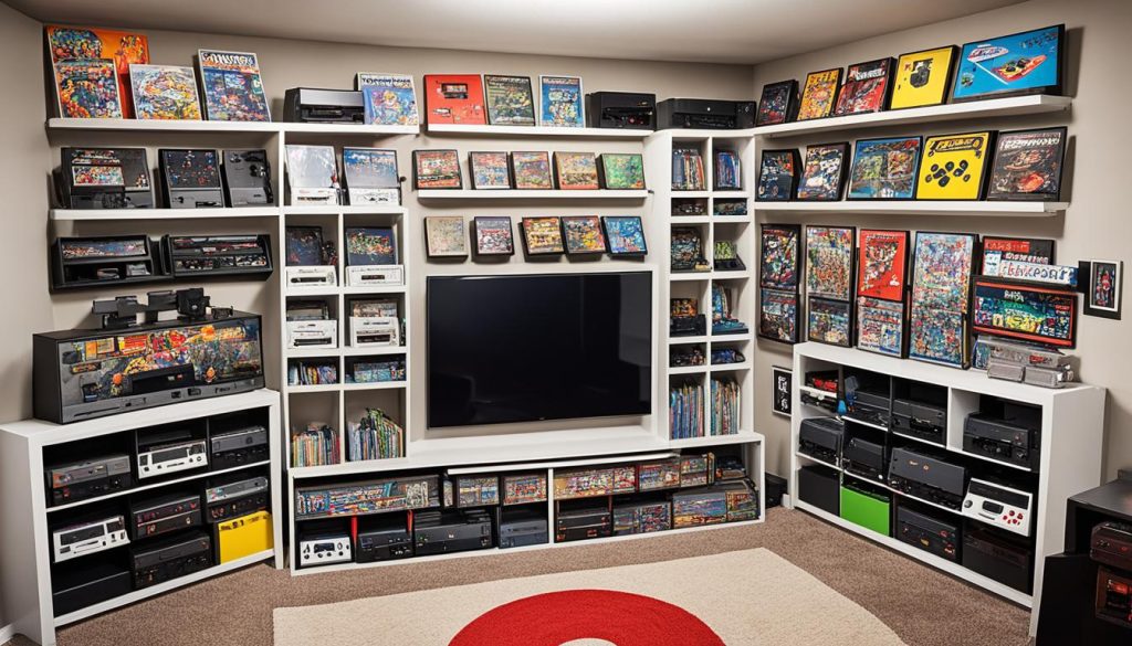 game console storage ideas