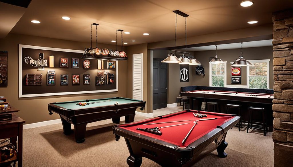 game room lighting ideas