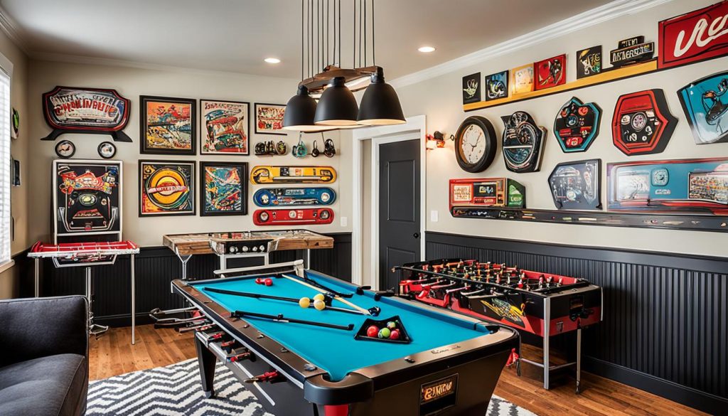 game room wall decor