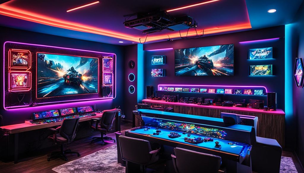 gaming room design lighting techniques