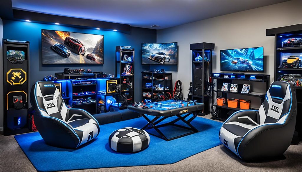 gaming setup for boys with safety features