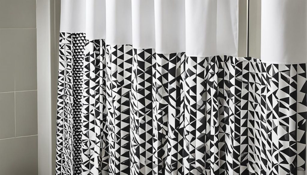 geometric shower curtain designs