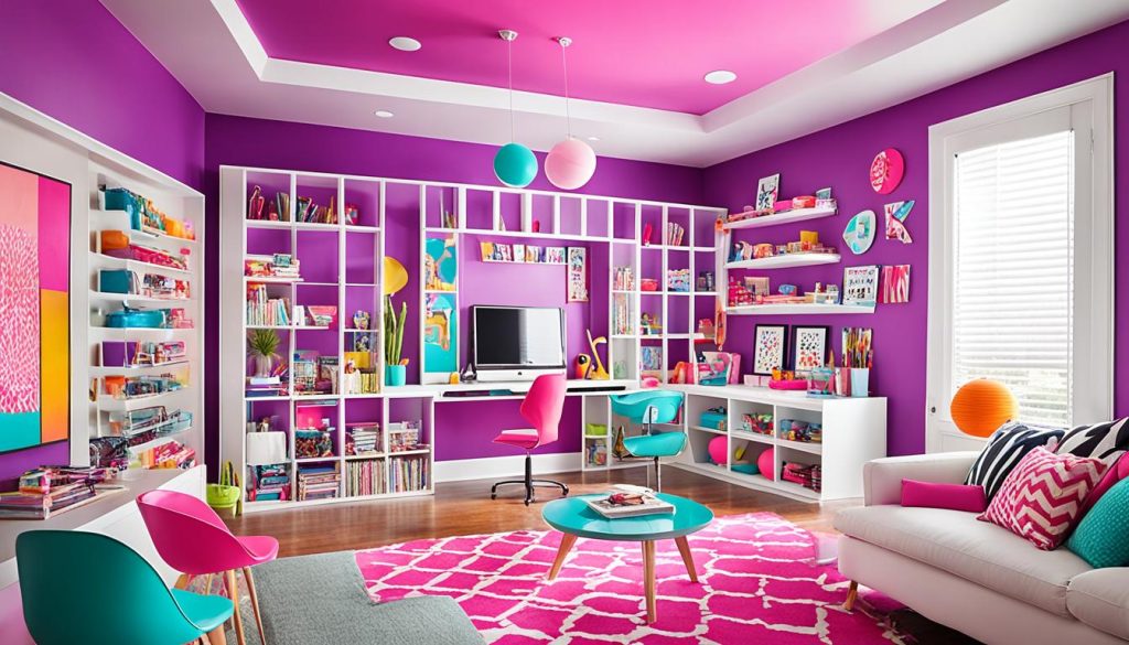 girls' game room colors