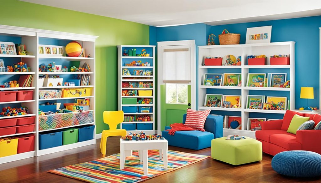 kids rec room ideas with child-sized furniture